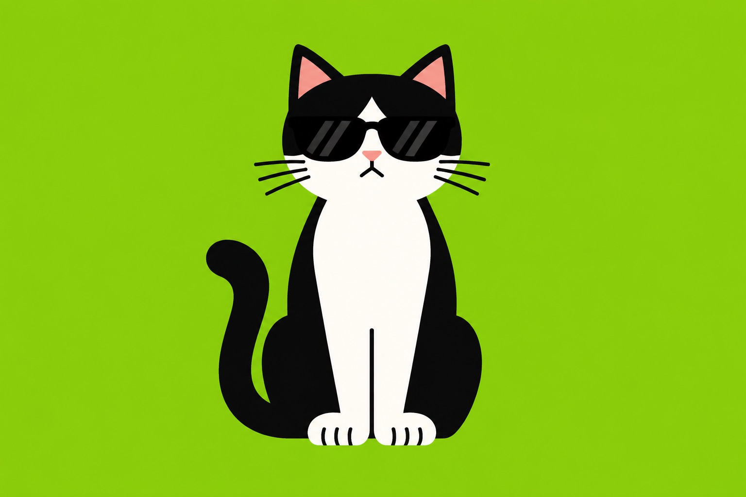 Deadpan cat in sunglasses — deadpan brat captions