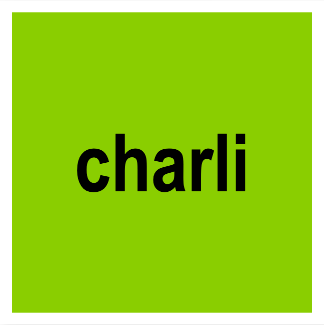 Brat sticker example - charli