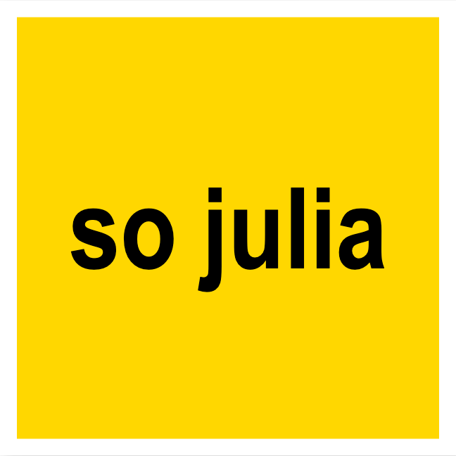 Brat sticker example - so julia